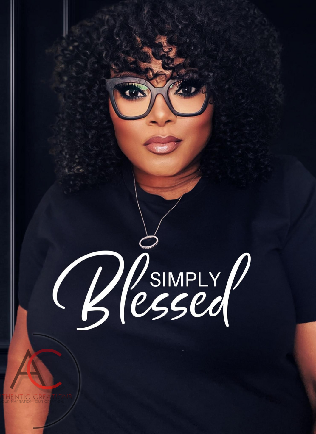 Simply Blessed (White Writing)